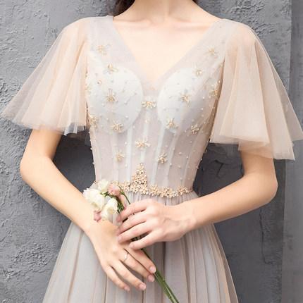 Elegant Off Shoulder Floor Length Tulle Prom Dress, Bridesmaid Dresses UQ2312