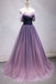 Off the Shoulder Tulle Long Ombre Prom Dresses, Princess Formal Gown UQ2310