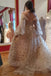 Princess Tulle Starry Prom Dress, Sparkly Off the Shoulder Stars Long Party Gown UQP0174