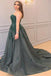 Princess Sweetheart Sleeveless Applique Court Train Tulle Plus Size Prom Dresses UQ2230