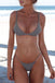 Solid High Leg Bralette Brazilian Bikini Two Piece Swimwear SB01