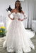 Unique Sweetheart Wedding Dresses, Puffy Lace Appliqued Backless Beach Wedding Dress UQ1781
