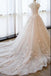 Ball Gown Off the Shoulder Lace Appliqued Wedding Dresses, Ivory Bridal Dresses UQ2586