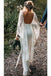 Ivory Boho Wedding Dresses with Batwing Sleeve Lace Rustic Backless Wedding Dresses UQ2014