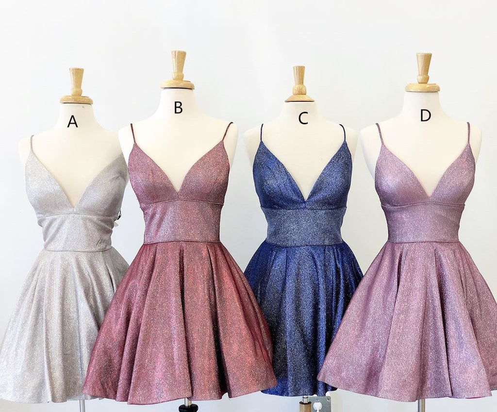 New Style Spaghetti Straps Homecoming Dresses, Shiny Short Prom Dresse Uniquedresss New Style Spaghetti Straps Homecoming Dresses, Shiny Short Prom Dresse Uniquedresss