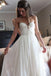 Floor Length Sweetheart Chiffon Boho Wedding Dress, Long Beach Wedding Gown N2084