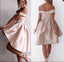 Off the Shoulder Short Prom Dress, Simple Short Homecoming Dress UQ2363
