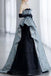 Unique Strapless Floor Length New Arrival Prom Gown, Puffy Evening Dress UQP0066
