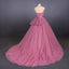 Strapless Ball Gown Wedding Dresses, Gorgeous Tulle Bridal Dress with Lace UQ2298