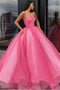 Ball Gown Sweetheart Prom Dress, Princess Floor Length Tulle Quinceanera Dresses UQ2260