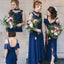 Unique Sleeveless Chiffon Bridesmaid Dress with Ruffles, A Line Long Bridesmaid Dresses UQ2511