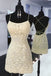 New Arrival Lace Appliqued Sheath Short Homecoming Dress, Mini Formal Dress UQ2127