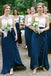 Spaghetti Straps Chiffon Long Bridesmaid Dresses with Ruffles, Unique Bridesmaid Dress UQ2366