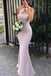 One Shoulder Mermaid Floor Length Bridesmaid Dresses, Simple Long Bridesmaid Dresses UQ2380