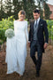 Long Sleeve Sheath Wedding Dresses Simple Modest Long Country Wedding Dress UQ2258