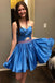 Sweetheart Beading A-Line Short Party Dresses, Simple Mini Homecoming Dresses N2183