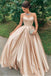 Chic Sweetheart Simple Long A-line Prom Dresses Modest Long Women Dress UQP0012